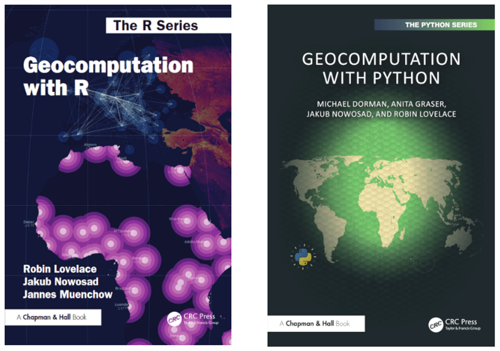 2 cuốn sách về Geocomputation trên R và trên Python