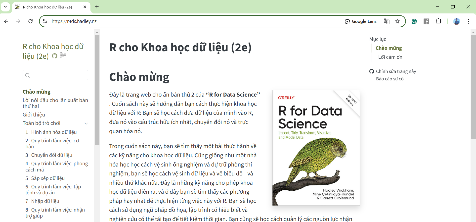 Nội dung sách R for Data Science được dịch bằng google translate